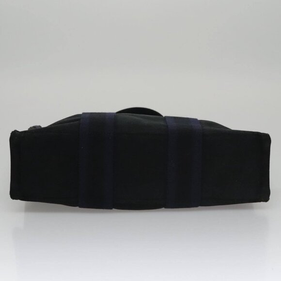 HERMES Fourre Tout PM Tote Bag Canvas Black Navy Auth - Picture 12 of 16